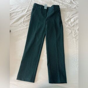 NWT Loft Riviera Slim 00P Teal/Black tweed pant